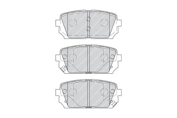 Handler.Part Brake pad set, disc brake FERODO FDB4193 2