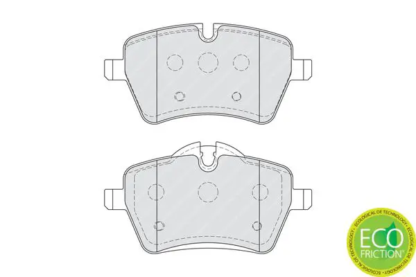 Handler.Part Brake pad set, disc brake FERODO FDB4080 2