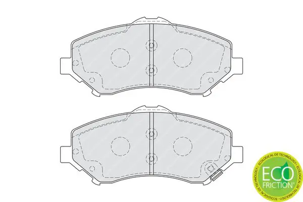 Handler.Part Brake pad set, disc brake FERODO FDB4074 2