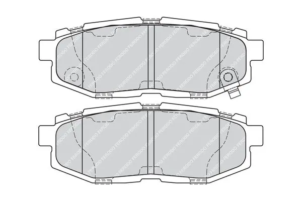 Handler.Part Brake pad set, disc brake FERODO FDB4187 2