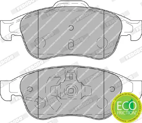 Handler.Part Brake pad set, disc brake FERODO FDB4180 3