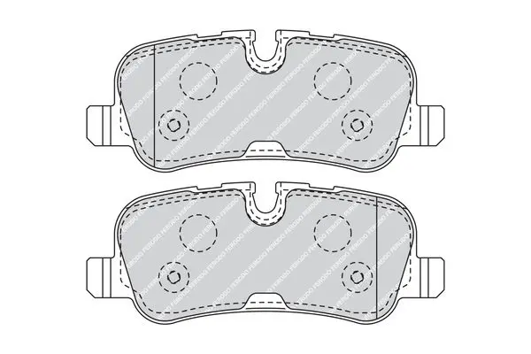 Handler.Part Brake pad set, disc brake FERODO FDB4105 2