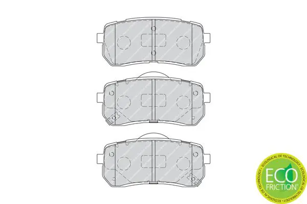 Handler.Part Brake pad set, disc brake FERODO FDB4114 2