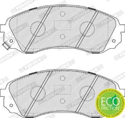 Handler.Part Brake pad set, disc brake FERODO FDB4113 3