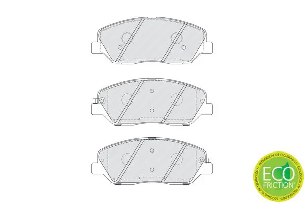 Handler.Part Brake pad set, disc brake FERODO FDB4111 2