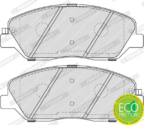 Handler.Part Brake pad set, disc brake FERODO FDB4111 3