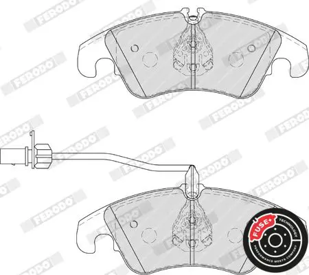 Handler.Part Brake pad set, disc brake FERODO FDB4044 3