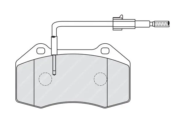 Handler.Part Brake pad set, disc brake FERODO FDB4040 1