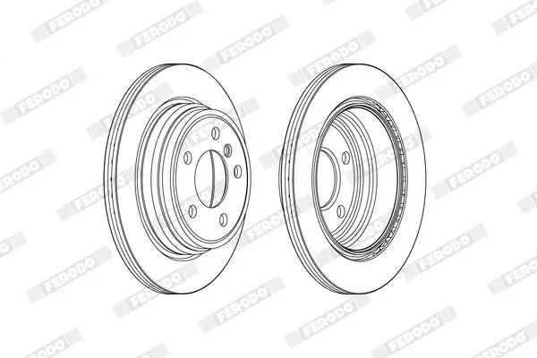 Handler.Part Brake disc FERODO DDF2313C 2