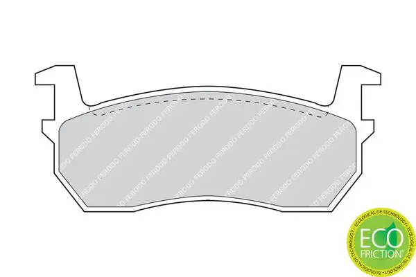 Handler.Part Brake pad set, disc brake FERODO FDB316 2