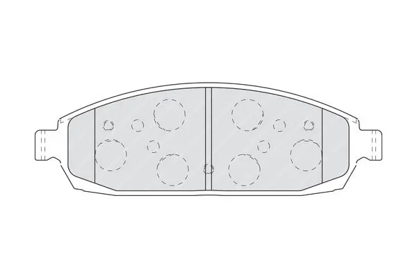 Handler.Part Brake pad set, disc brake FERODO FDB4002 2