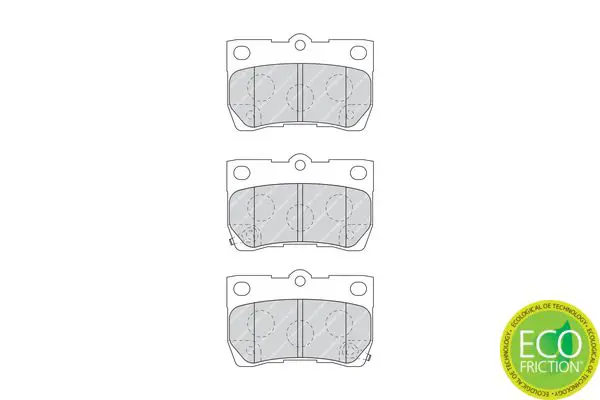 Handler.Part Brake pad set, disc brake FERODO FDB4001 2