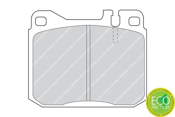 Handler.Part Brake pad set, disc brake FERODO FDB243 2