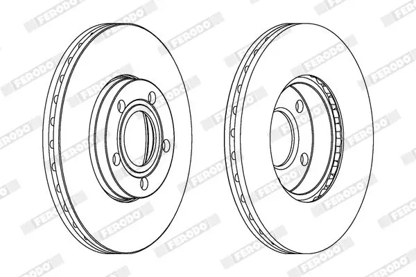 Handler.Part Brake disc FERODO DDF1014C 2