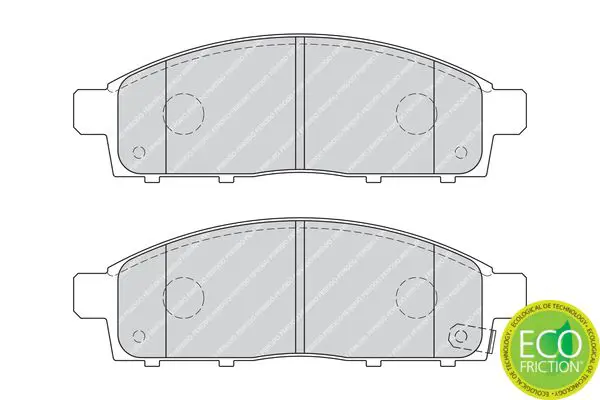 Handler.Part Brake pad set, disc brake FERODO FDB4023 1