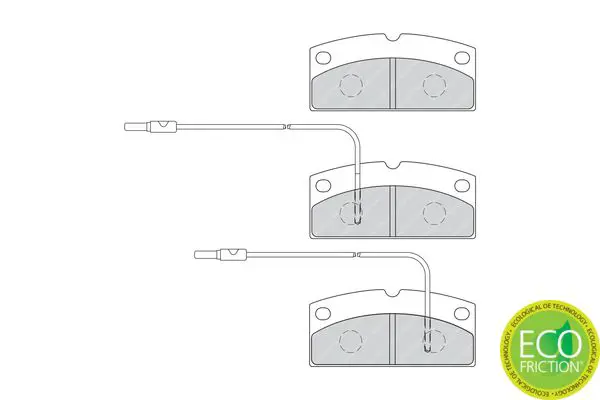 Handler.Part Brake pad set, disc brake FERODO FDB4013 2