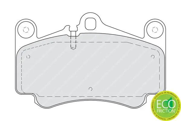 Handler.Part Brake pad set, disc brake FERODO FDB1998 2