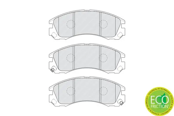 Handler.Part Brake pad set, disc brake FERODO FDB1993 2