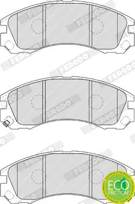 Handler.Part Brake pad set, disc brake FERODO FDB1993 3