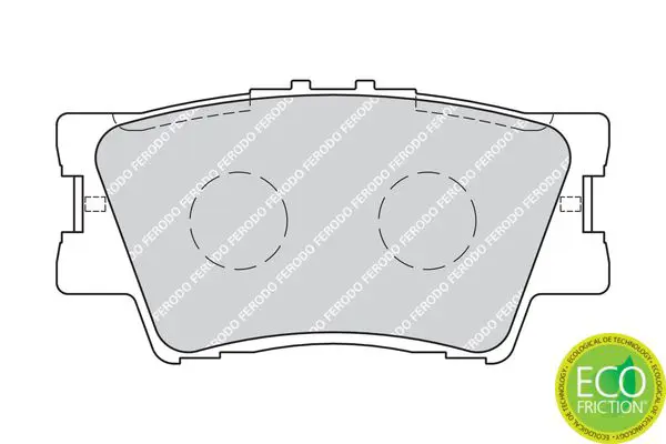 Handler.Part Brake pad set, disc brake FERODO FDB1892 2