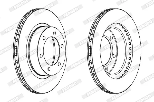 Handler.Part Brake disc FERODO DDF1008 2