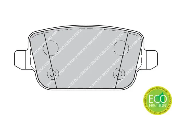 Handler.Part Brake pad set, disc brake FERODO FDB1933 2