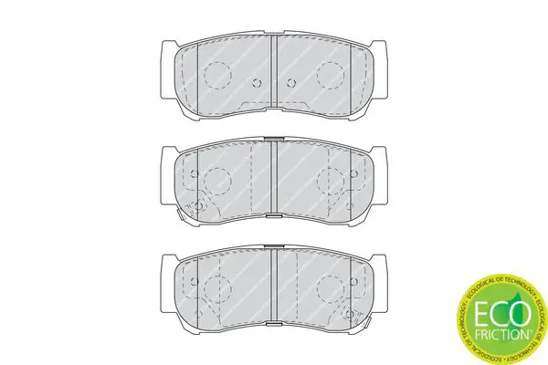 Handler.Part Brake pad set, disc brake FERODO FDB1910 2