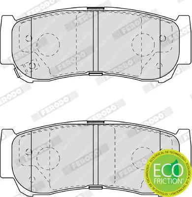 Handler.Part Brake pad set, disc brake FERODO FDB1910 3