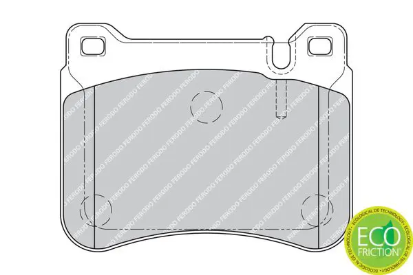 Handler.Part Brake pad set, disc brake FERODO FDB1907 2