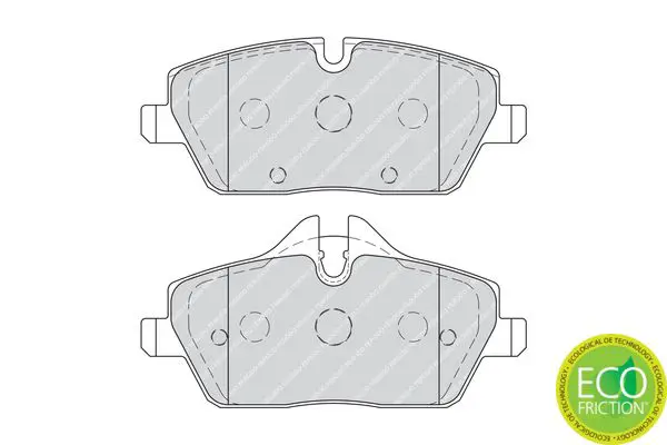 Handler.Part Brake pad set, disc brake FERODO FDB1974 2