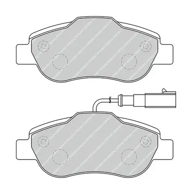 Handler.Part Brake pad set, disc brake FERODO FDB1945 2