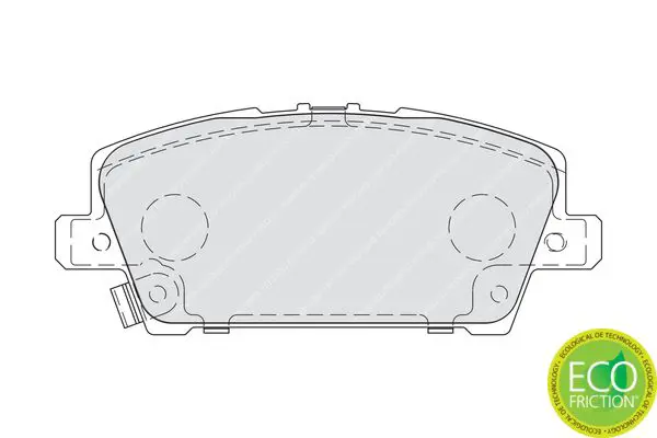 Handler.Part Brake pad set, disc brake FERODO FDB1859 2