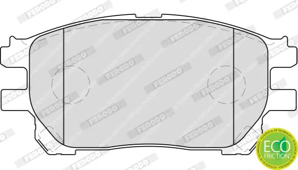 Handler.Part Brake pad set, disc brake FERODO FDB1868 3