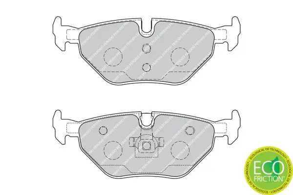 Handler.Part Brake pad set, disc brake FERODO FDB1867 2