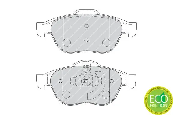 Handler.Part Brake pad set, disc brake FERODO FDB1865 2