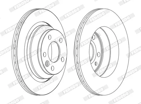 Handler.Part Brake disc FERODO DDF1698C 1