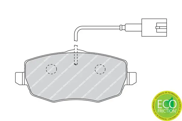 Handler.Part Brake pad set, disc brake FERODO FDB1976 2