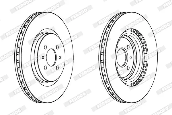 Handler.Part Brake disc FERODO DDF1002 2