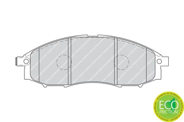 Handler.Part Brake pad set, disc brake FERODO FDB1745 2