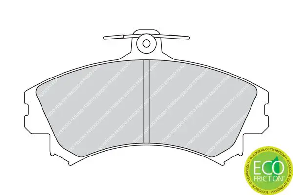 Handler.Part Brake pad set, disc brake FERODO FDB1738 1