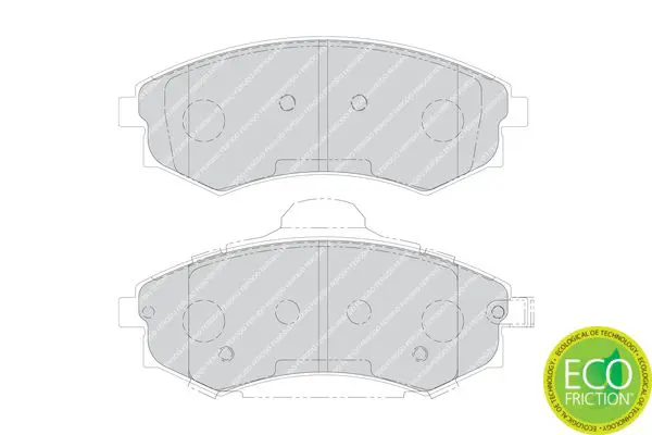 Handler.Part Brake pad set, disc brake FERODO FDB1737 2