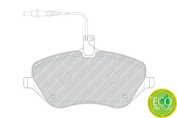 Handler.Part Brake pad set, disc brake FERODO FDB1726 2