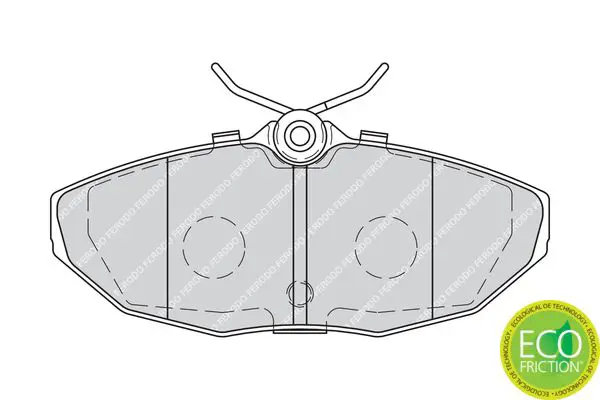 Handler.Part Brake pad set, disc brake FERODO FDB1713 2