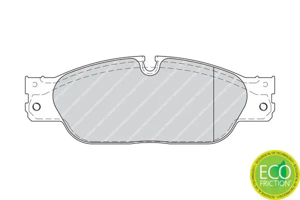 Handler.Part Brake pad set, disc brake FERODO FDB1711 2