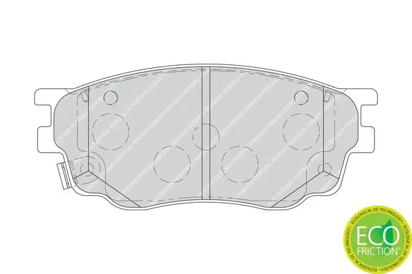 Handler.Part Brake pad set, disc brake FERODO FDB1707 2