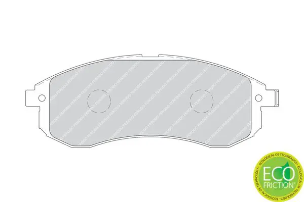 Handler.Part Brake pad set, disc brake FERODO FDB1702 2