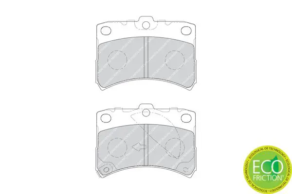 Handler.Part Brake pad set, disc brake FERODO FDB1700 2