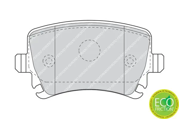 Handler.Part Brake pad set, disc brake FERODO FDB1636 2