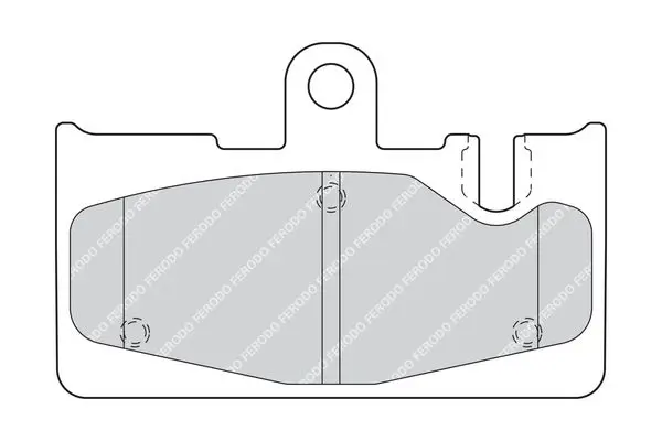 Handler.Part Brake pad set, disc brake FERODO FDB1689 1