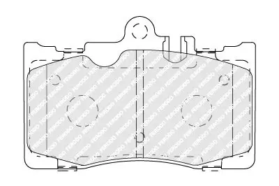 Handler.Part Brake pad set, disc brake FERODO FDB1688 1